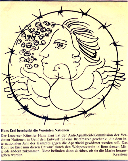 Hans Erni Anti-Apartheid